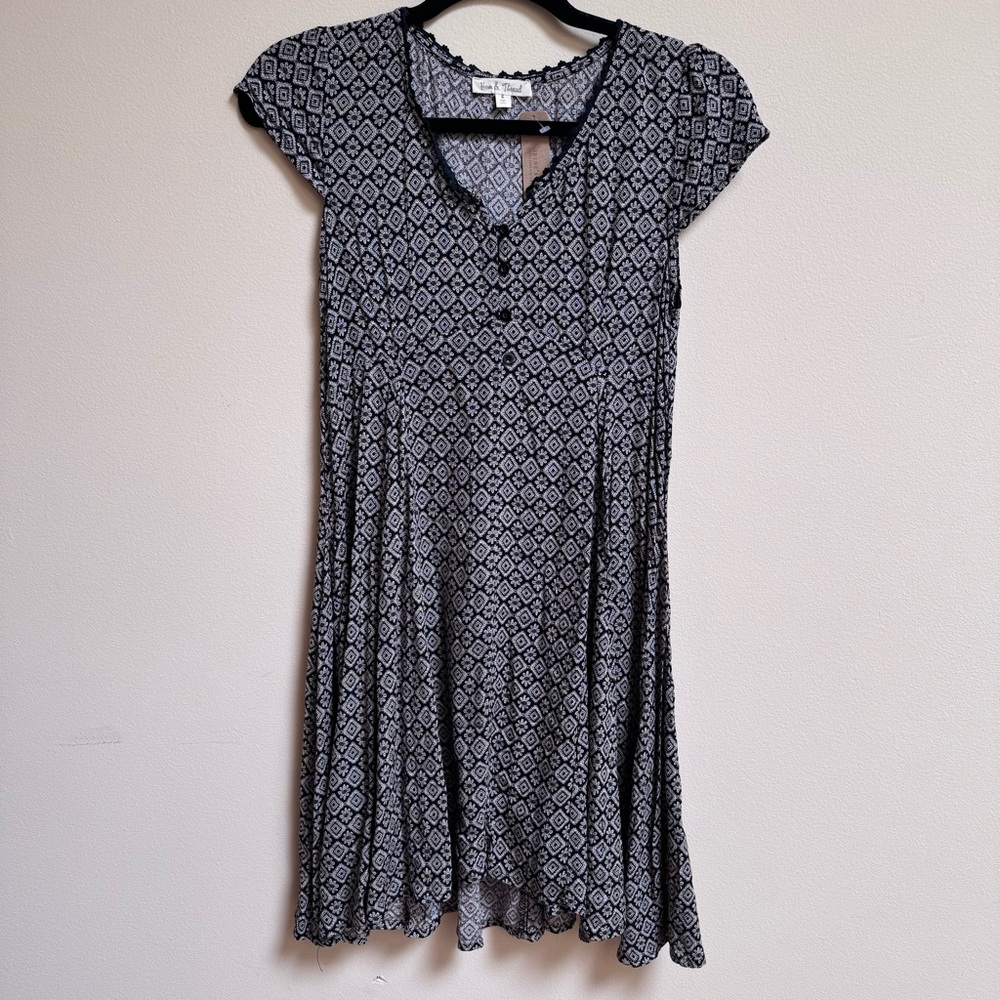 Irene’s Story Boho Floral Print Knee Length Dress
